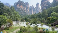 湖南张家界国家地质公园安装雾森后