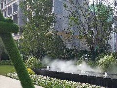 郑州市中牟万科和昌云著景观造雾工程完工